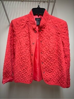 R.Q.T Quilted Coral Jacket for Women